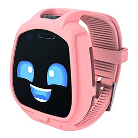 Sport Band Compatible with Little Tikes Tobi 1 2 Robot Smartwatch, Soft Silicone Breathable Replacement Bands Strap with Bumper Protective Case(Watch is Not Including Pink