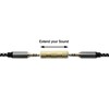 SatelliteSale Auxiliary 3.5mm Jack Stereo Female to Female Extension Gold