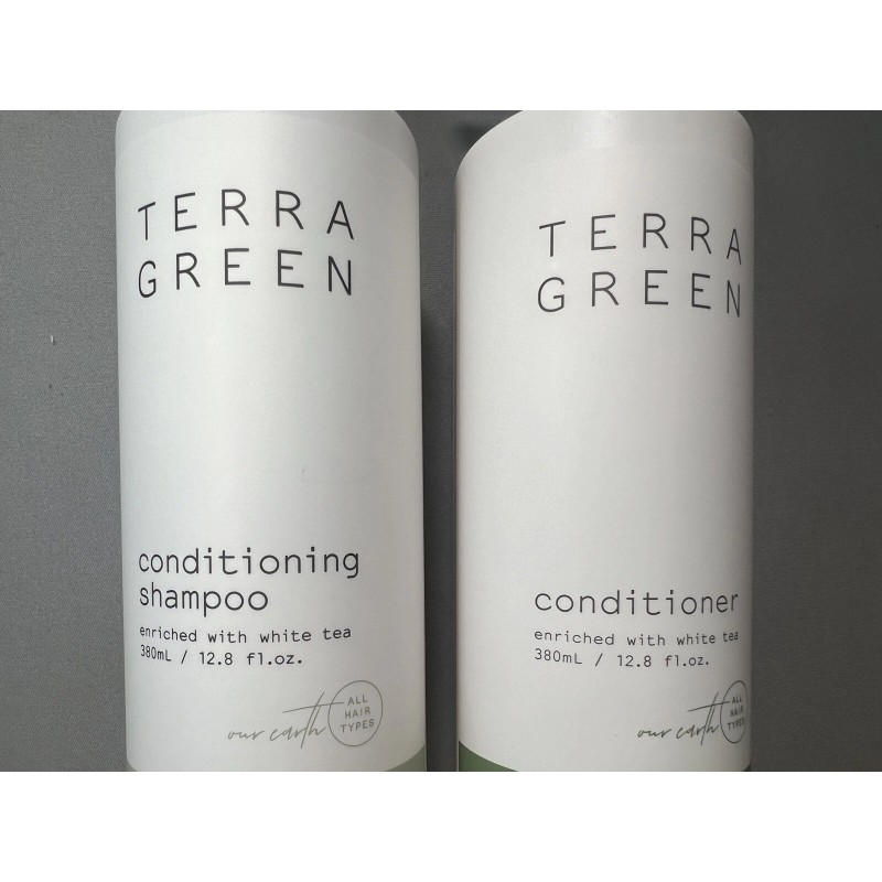Terra Green White Tea Conditioning SHAMPOO & CONDITIONER SET 12.8oz