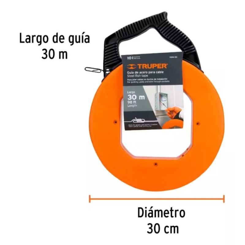 Truper Guia Para Cable, 30 M Truper 17752