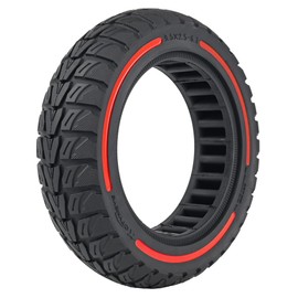 9.5x2.5-6.1 Off-Road Solid Tire Replacement for NIU KQi3 Pro/Max/Sport Scooter - Puncture-Free, Hassle-Free Maintenance - Anti-Skid, Shockproof 9.5 x 2.50 inch Tubeless Tire (Red 1pc)