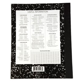 School Smart Flexible Cover Ruled Composition Book, 48 Sheets, 9-3/4 x 7-1/2 Inches