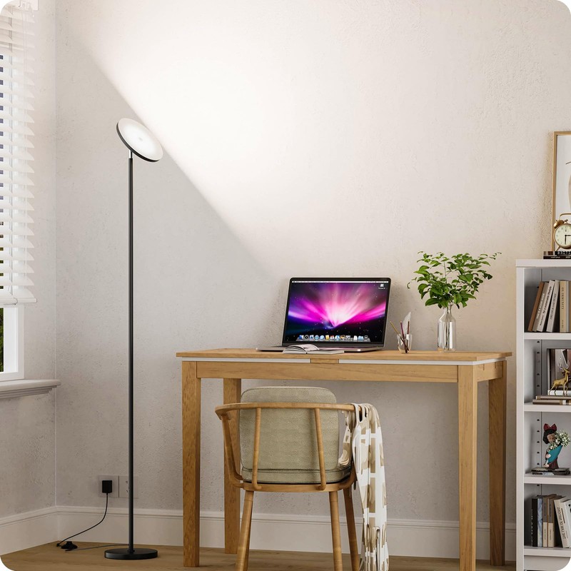 Dimmable Floor Lamp with Remote，Floor Lamps for Living Room Bedroom