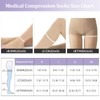 Evolyline Medical Open Toe Thigh High Compression Socks for Women