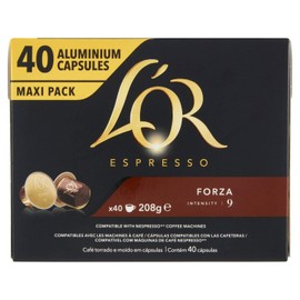 L'OR Forza Coffee Capsules, Pack of 40
