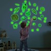 31Pcs DIY Space Spaceship Themed Glowing Home Wall Sticker Luminous