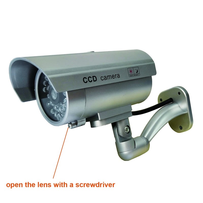 Yuarisx Dummy Security Camera Bullet Fake Indoor Outdoor CCTV Surveillance