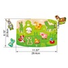 Hape Farmyard Peg Puzzle | 10 Piece Wooden Animal Peg