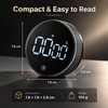 Magnetic Mechanical Kitchen Timer – Battery-Free Rotary Countdown Timer with
