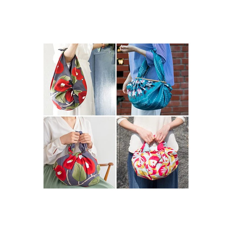Musumi Furoshiki 24 Width Yumeji Takehisa Tsubaki Gray 90cm Cotton