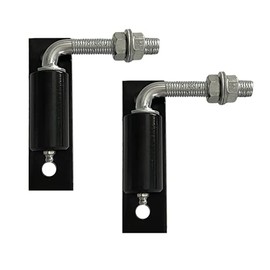 Steel J-Bolt Hinge Doors Gates 1/2 Inch Heavy-Duty Welded Hinge Heavy-Duty Driveway Gates for Welding on Larger Iron or Steel Gates, 2 Packs