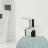 Sealskin Convex Soap Dispenser, Ceramic, Light Blue, 10.7 x 15