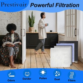 Prestivair Replacement Air Filter Kit Compatible With Rabbit Air MinusA2 Purifier, Powerful Filtration High Efficiency HEPA Filter, SPA-700A, SPA-780A, SPA-780N