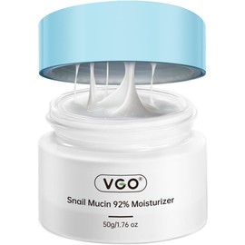 VGO Crema Hidratante Facial Con Mucina De Caracol Al 92%: Antiedad Reparadora E Hidratante Con Ceramidas Y Vitamina E 50 Ml