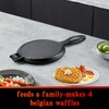 7 Inch Round Cast Iron Waffle Iron Easy Clean Two