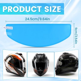 Xuzimaoyi Motorcycle Anti Fog Film, Universal Fit Helmet Visors Insert Waterproof Fog Resistant Clear Vision (Anti Rain 3)