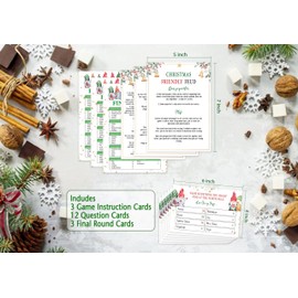 Christmas Friendly Feud Quiz, Baby Shower Game Night, Christmas Party Game, Family Activity, Feud Trivia Quiz, Christmas Party Supplies SC002