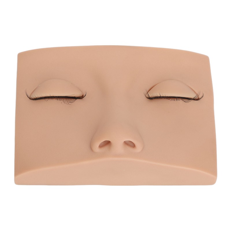 Eyelash Mannequin Head Practice Realistic Half Face Makeup Head Training