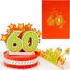 Liebessa® 60th Birthday Card 3D Pop-Up Card for Woman or
