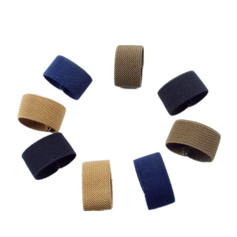 HugeDE 8 Pcs Elastic Webbing Belt Loop Keeper Duty Belt