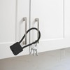 Pack of 2 Cable Lock with Key, Robust Padlock with