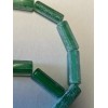 Handmade Lamp work hand made 14x8mm Frosted green tubes shaped