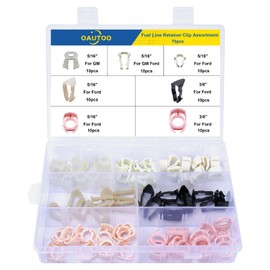 OAUTOO 70pcs Fuel Line Retainer Clip Assortment for Ford GM