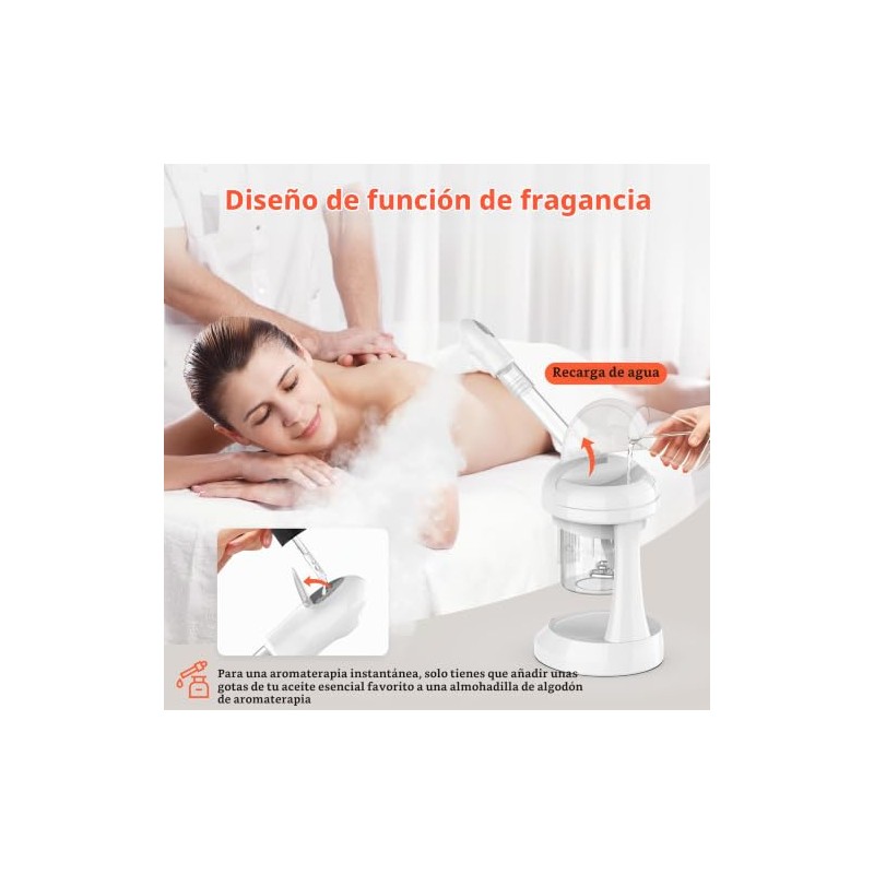 TASALON - Vaporizador facial de ozono para limpieza profunda facial