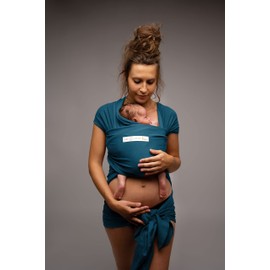 Love Radius BAB-BLEU BASIC Organic Fibres Baby Carrier Birth to 9 kg Retro Blue One Size