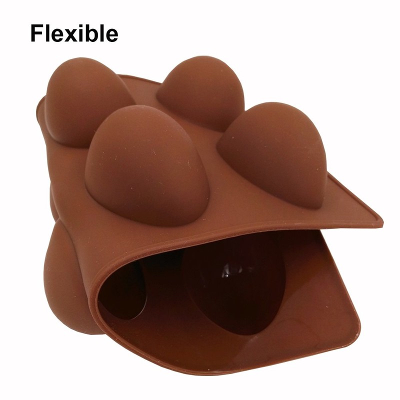 EchoDone Egg Shape Soap Mold Non Stick Silicone Half Egg