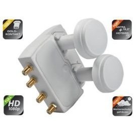 Smart Titanium Gold Monoblock Quad LNB 0.1 dB 13°/19.2° HD-Ready