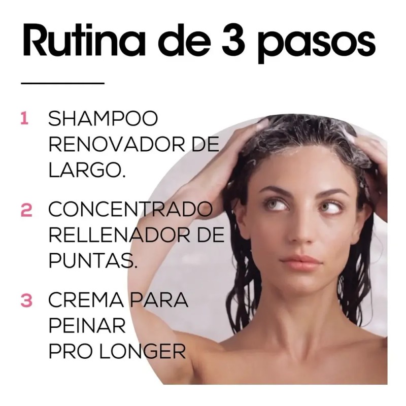 Shampoo Renovador Para Cabello Más Largo Pro Longe 300ml