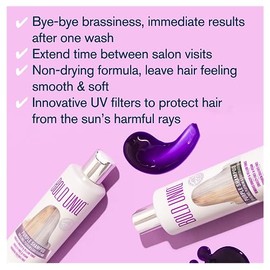 Purple Shampoo for Blonde Hair: Sulfate-Free, No Yellow Silver Shampoo to Revitalize Blonde, Bleached, Highlighted or Grey Hair â€" 8.45Fl.oz/ 250ml