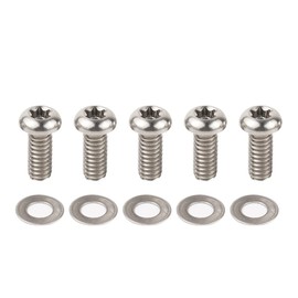 NICECNC 5pcs Titanium Alloy Derby Cover Screws Compatible with Harley CVO Road Glide/Street Glide,Fat Bob/Fat Boy,Road Glide/Road King,Softail Slim/Deluxe,Heritage Classic/Softail Classic,See FIT!