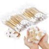 100 PCS 10팩 여행용 귀용 면봉 개별 포장 둥근 팁