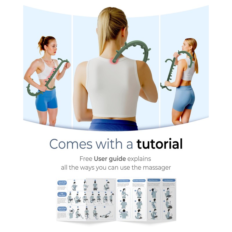 Back and Neck Massager for Pain Relief Deep Tissue, Upgraded