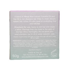 Bath Bubble & Beyond Solid Shampoo Bar Gift Boxed 50g (Purple - Colour Protection)