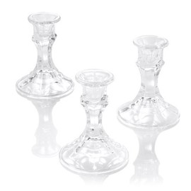 Eastland Clear Taper Candle Holder 4" Set of 12