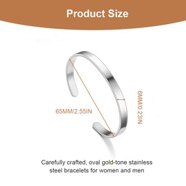 NTRUXZP Bangle Bracelet Couples Stainless Steel Oval Adjustable Open Mesh Couple Bracelet for Men Women Bangle Women's Gift for Women Bangle Bracelet Couples Bangle Bracelet Couples Silver, Plastic
