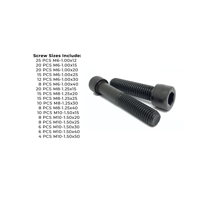 Metric 12.9 Alloy Allen Socket Head Cap Screws Bolts Black