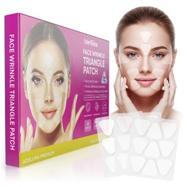 Anti-Wrinkle Forehead and Facial Patches – Overnight Triangle Patches for Forehead, Smile Lines & Under-Eye – 144 pcs (Purple1)