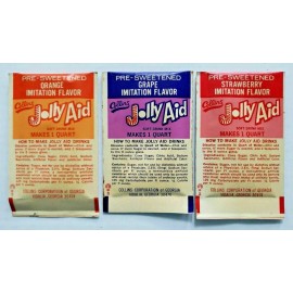 Kool-Aid Vintage Early 1960'S Jolly Aid Drink Mix  (Pre-Kool-Aid) NOS Lot of 3 115
