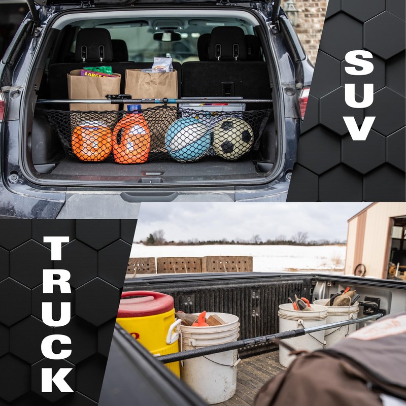 Keeper Adjustable Cargo Bar for Pickup Truck Bed, Ratcheting Cargo