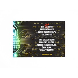 Escape Lock Book - Log Book to Enter and Fill Your Escape Room Experiences - Great Gift Idea for Escape Game Player Fans - Notebook, Diary, Memories, Scrapbook