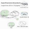2 Piezas Cinta Métrica Portátil, Cinta Métrica Corporal Suave Retráctil