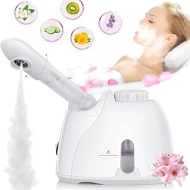 Vaporizador Facial, Sauna Facial Profesional de Nano Iones, Rociador SPA Facial de Mano, para Hidratación Facial, Limpieza Profunda, Ayuda a Abrir Los