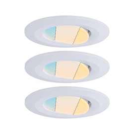 Paulmann 99935 Recessed Light LED Calla Round 3 x 5.5 W Matt White Swivelling White Switch