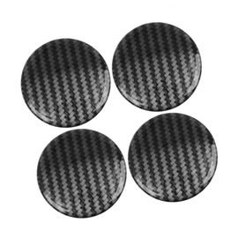 A ABSOPRO 56.5mm Carbon Fiber Wheel Center Hub Cap Stickers Clear Resin 4pcs Item Replacement