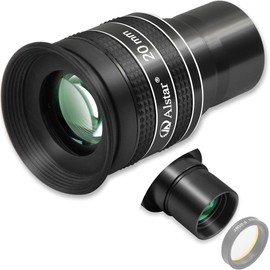 Alstar Telescope Eyepiece, 20mm 1.25 Inch 58 Degree Apparent Field 5 Element Fully Multi-Coated Lens Metal Planetary Eyepiece for 1.25 Inches Astronomic Telescopes & Filters, Telescope Accessory
