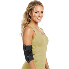 Elbow Splint Tendonitis Elbow Brace | Cubital Tunnel Brace for Sleeping | Tennis Elbow Brace Support & Compression Sleeve Elbow Immobilizer for Ulnar Nerve | Tennis Elbow Brace | Women & Men Fits Most